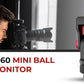 REFLEX CAMERA BHM-TE277 360 Rotation Aluminum Alloy Mini Ball Head for Monitor, Action Camera, Phone and Led light with Cold Shoe