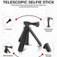 Infographic showing folded and extended dimensions of the Reflex Camera tripod with weight and measurements