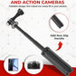 Close-up of Reflex Camera tripod’s ABS non-slip handle and compatibility with phones and cameras