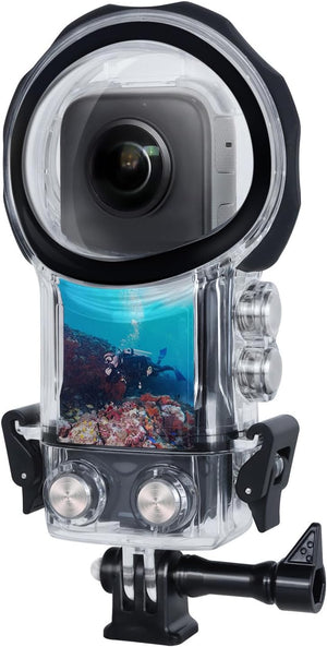 REFLEX CAMERA Waterproof Case with Dome Lens for Insta360 X3 – 50M/164FT Underwater & Adventure Protection